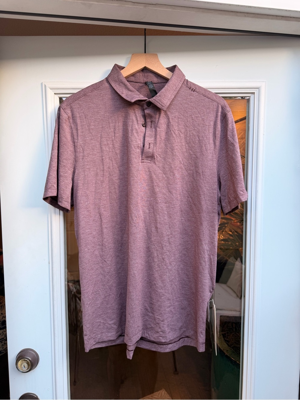 NWT lululemon athletica Men's Polo in Mauve Heather